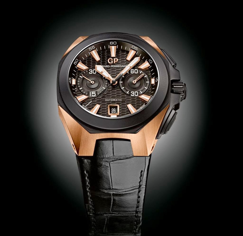 Часы Vintage Chrono Hawk Pink Gold от Girard-Perregaux 